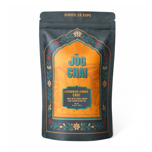 Jōg Chai Cardamom Ginger Chai Mix — elaichi adrak spiced tea, 20 cups